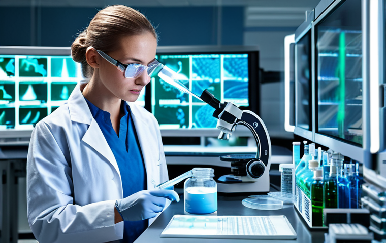 **

A scientist in a lab coat working with genetic engineering tools, modifying DNA. Background features include lab equipment and glowing liquids. Focus on the potential for curing diseases and improving healthcare. Safe for work, appropriate content, fully clothed, professional, perfect anatomy, natural proportions.

**