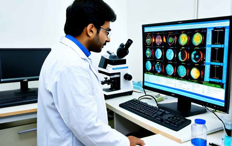 Nanomedicine Research Lab**
"A brightly lit research laboratory with scientists in modest lab coats working with advanced equipment, beakers, and microscopes. Focus on researching nanoparticle drug delivery systems. Urdu text on a monitor in the background: 'Nanomedicine for a Healthier Pakistan'. Safe for work, appropriate content, fully clothed, professional, perfect anatomy, natural proportions, high quality."
**