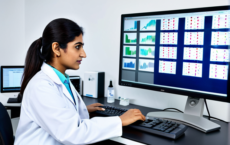 Genetic Editing and Healthcare**
"A professional female Pakistani doctor in a modest lab coat, examining a DNA sequence on a computer screen in a modern, high-tech laboratory, fully clothed, appropriate attire, safe for work, perfect anatomy, correct proportions, professional medical environment, soft lighting, family-friendly."
**