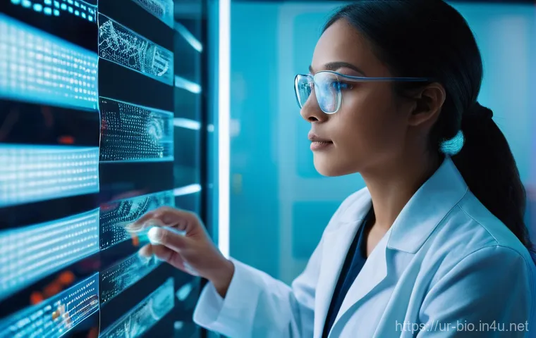 유전체 편집 윤리 - **Image Prompt 1: The Dawn of Genetic Breakthrough**
    "A brightly lit, futuristic laboratory with...