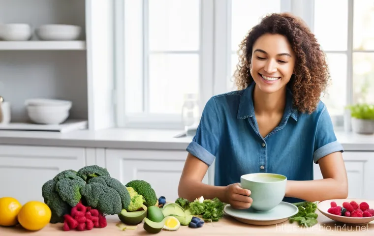 자가포식과 세포 건강 - **Prompt:** A visually stunning, abstract representation of the "autophagy" process within a human b...