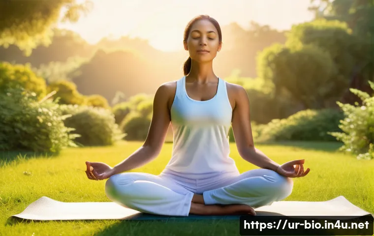 환경과 유전자 상호작용 - **Prompt:** "A serene, digitally painted scene of an individual, gender-neutral, wearing modest, com...